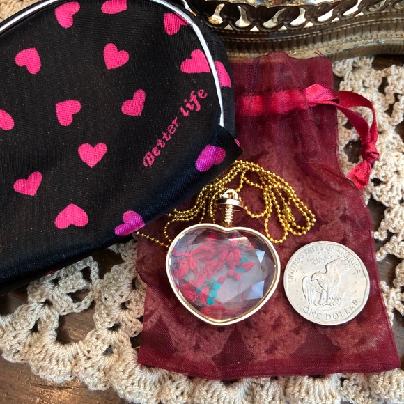 💖 Lucite 2 tones necklace 💖 - Picture 2 of 3